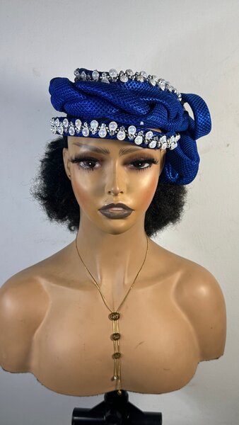 Écharpe élégante bleu bijou