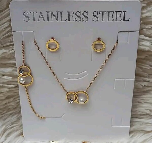 Ensemble Bijoux Acier Inoxydable