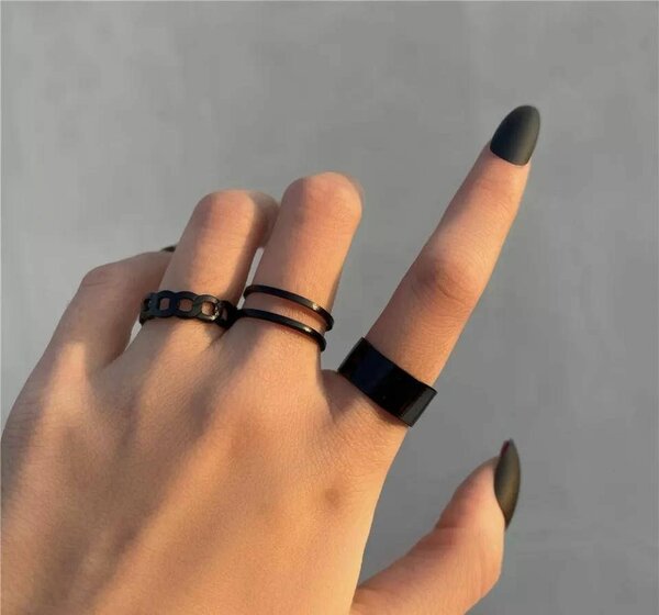 Plain ring set