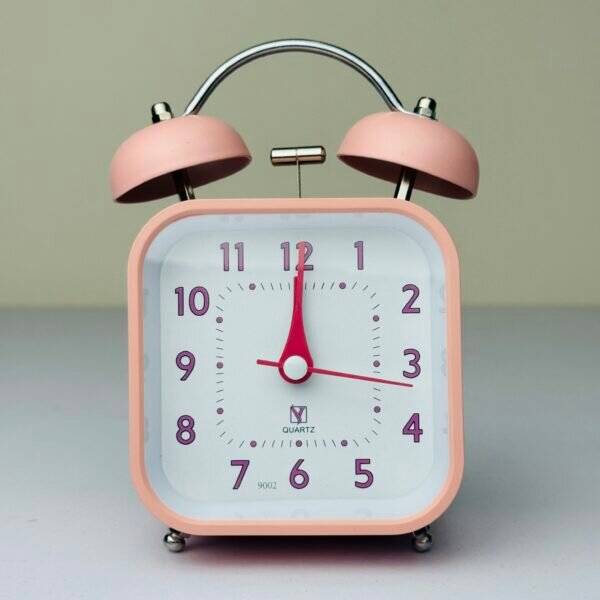 Retro Pink Alarm Clock