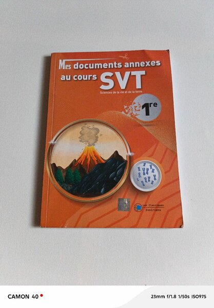 Livre SVT 1ère Manuel Scolaire