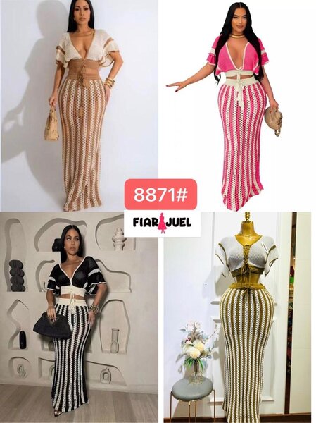 Robe Longue Tricot Élégante