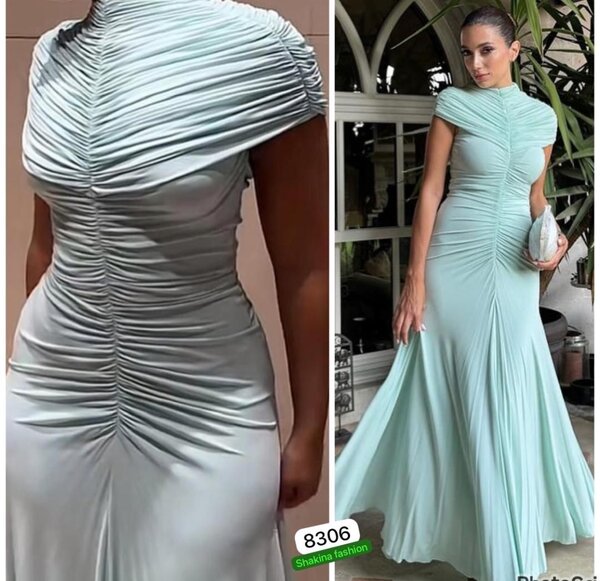 Robe de soirée elegante plissée