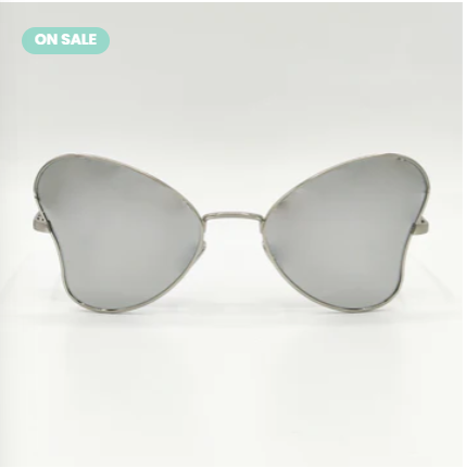 Butterfly Silver Party Shades