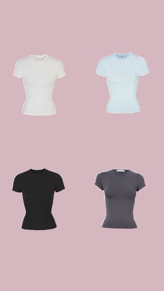 T-shirts ,orange,rouge