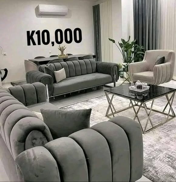 A set of beautiful and soft home furniture