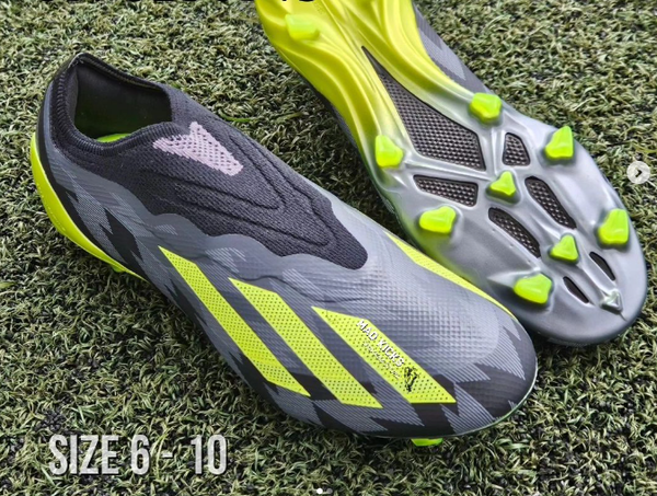 Grey Adidas football boots
