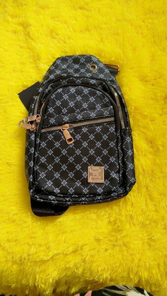 Sac banane élégant motif bleu