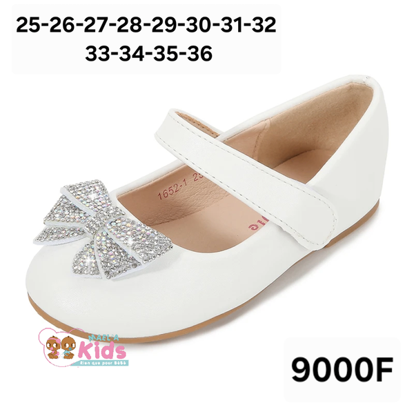 Ballerine blanches pour filles