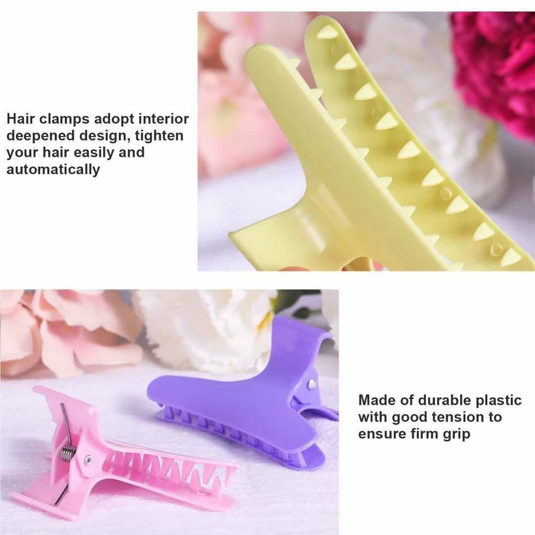 Butterfly Section Hair Clips