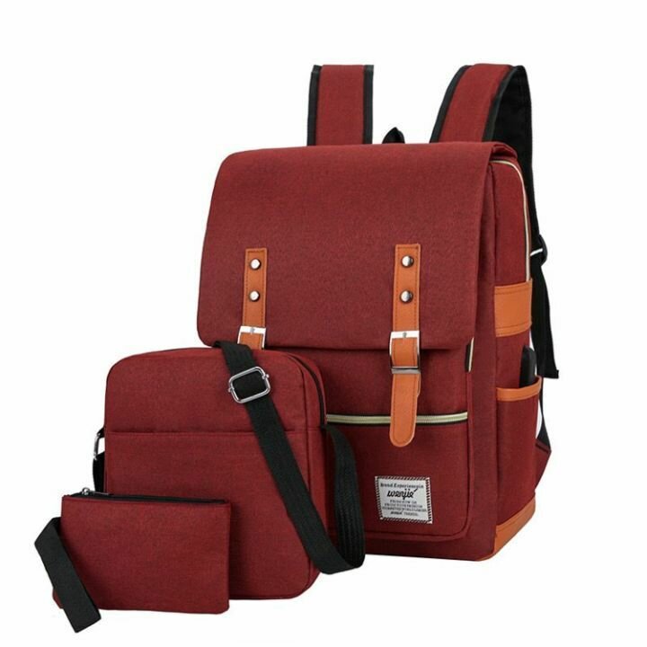 Set of backpack suitable for school and trips