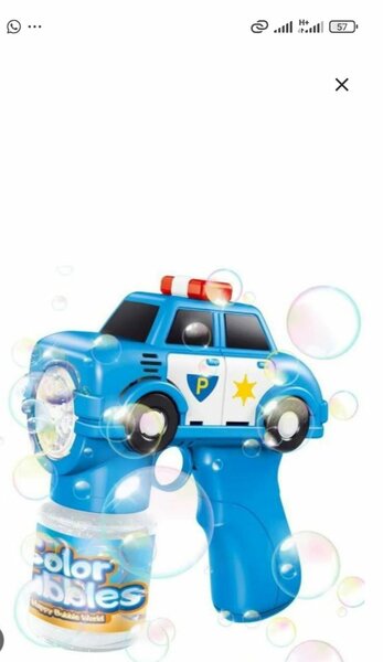 Pistolet à bulles voiture police enfant