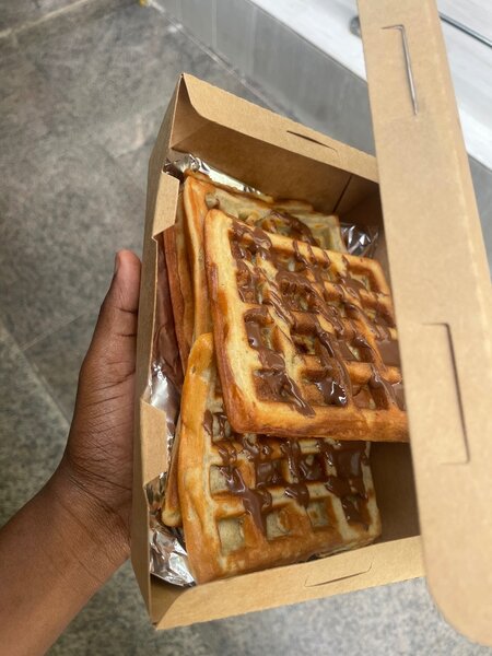 Délicieux gaufres au chocolat