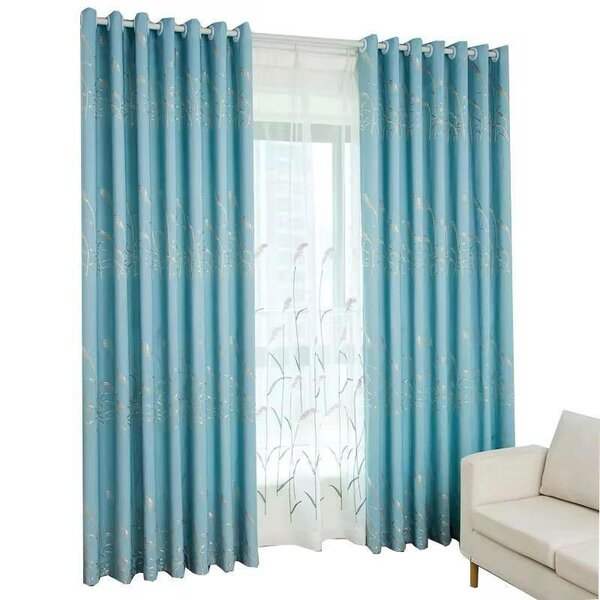 Rideaux modernes blackout bleus