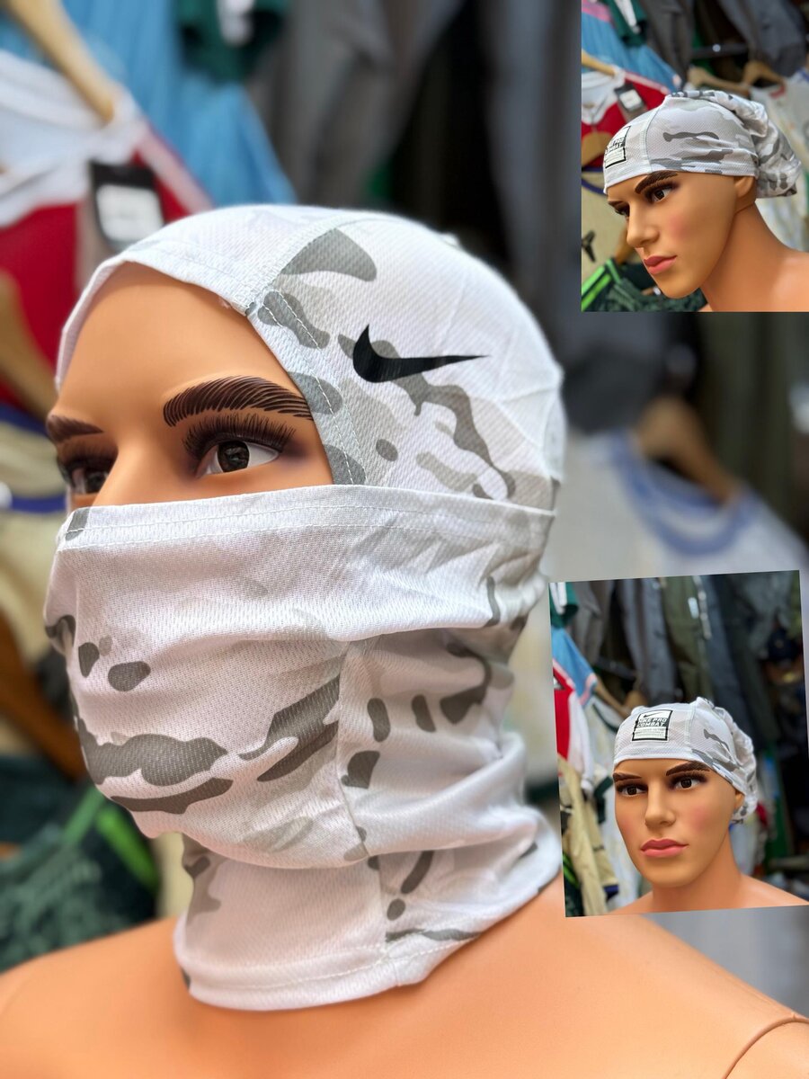 Cagoule camouflage sportive