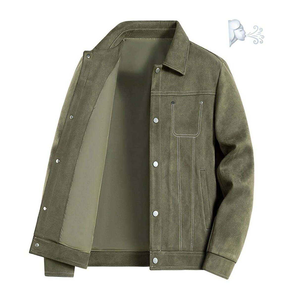 Veste en daim pour homme