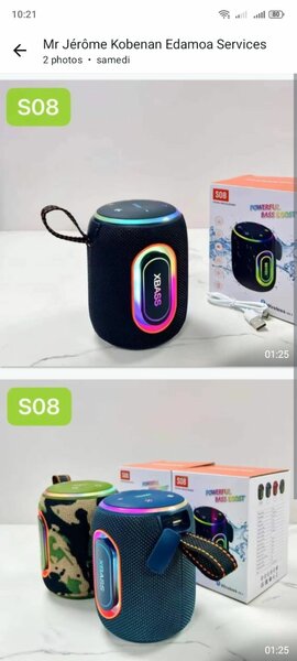 Enceinte Bluetooth Portable LED