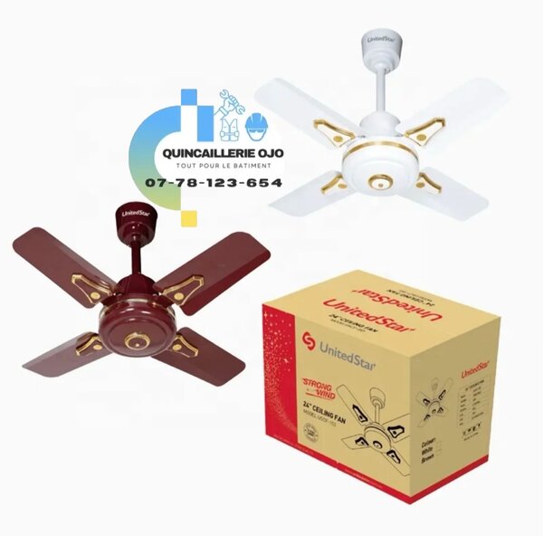 Ventilateur plafonnier court