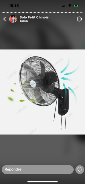 Ventilateur mural silencieux