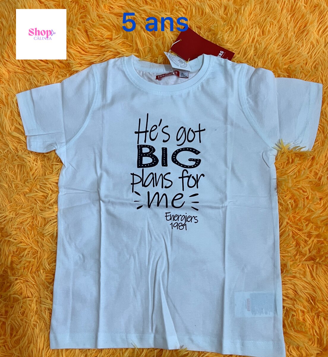 T-shirt enfant blanc imprimé