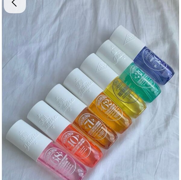 Lotions parfumées colorées