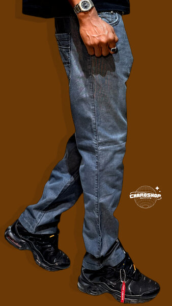 Jeans homme gris style urbain