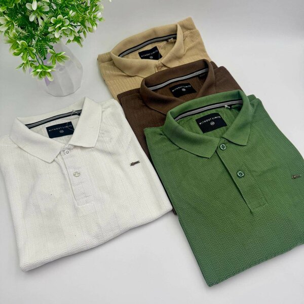 Lot de polos en coton homme