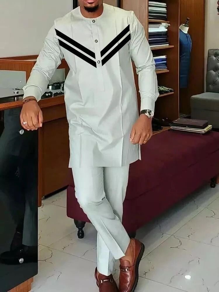 Ensemble Africain Élégant pour Hommes