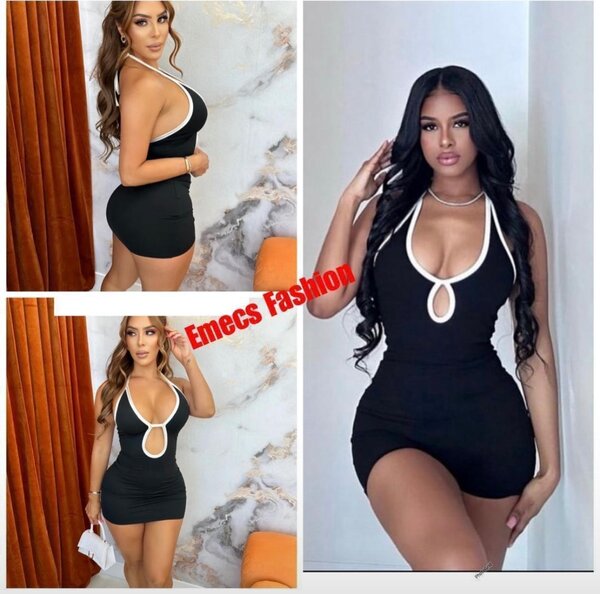 Robe moulante noire femmes