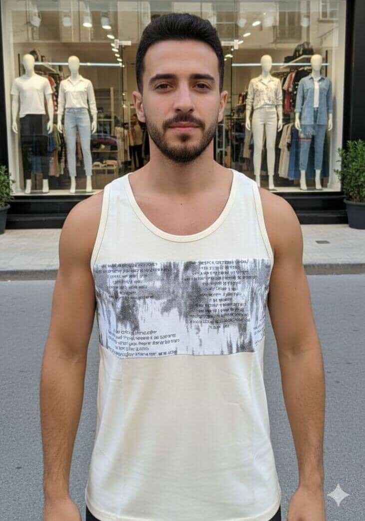 Débardeur imprimé urbain