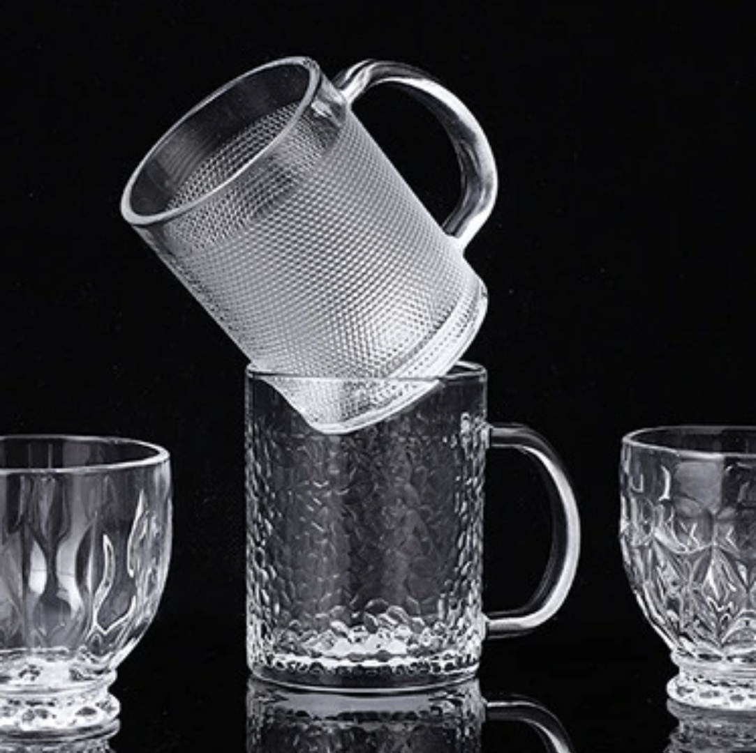 Tasses transparentes élégantes