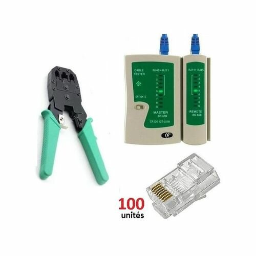 Pince à Sertir Câble Réseau LAN Téléphone RJ45 RJ12 RJ11