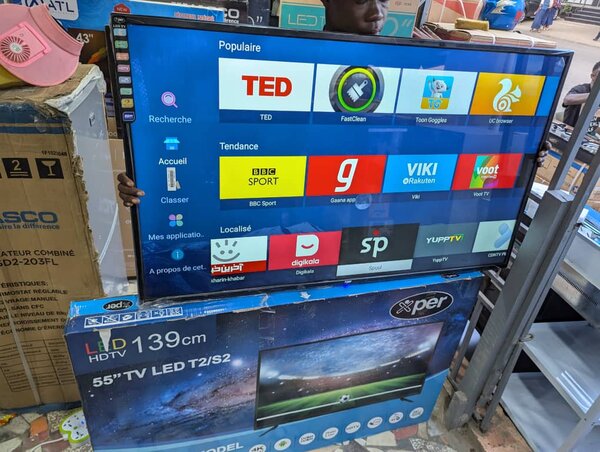 TV xper 55 pouce 4k Android neuf wifi direct décodeur