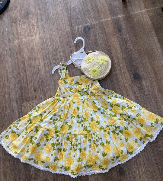 Girls' Sunflower Dress Set