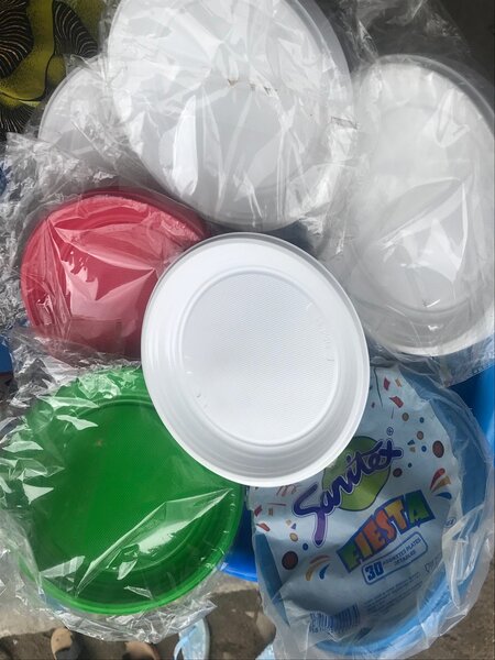 Assiettes en plastique réutilisables