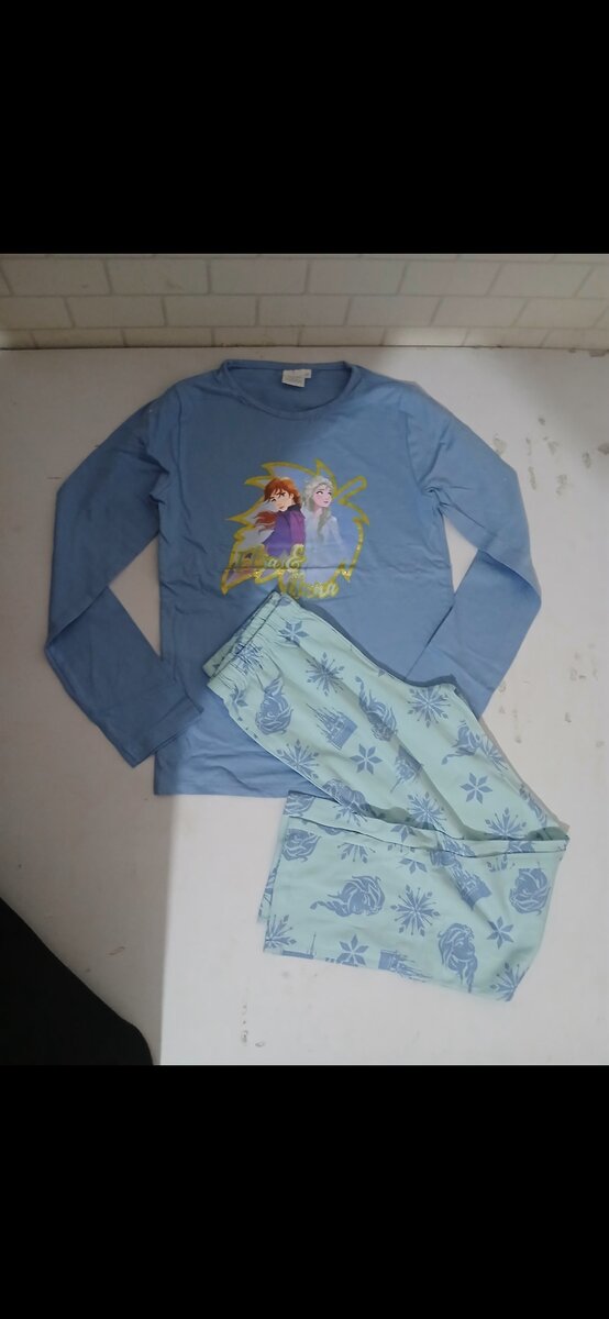 Pyjamas available for girls between the ages of 6-7 years