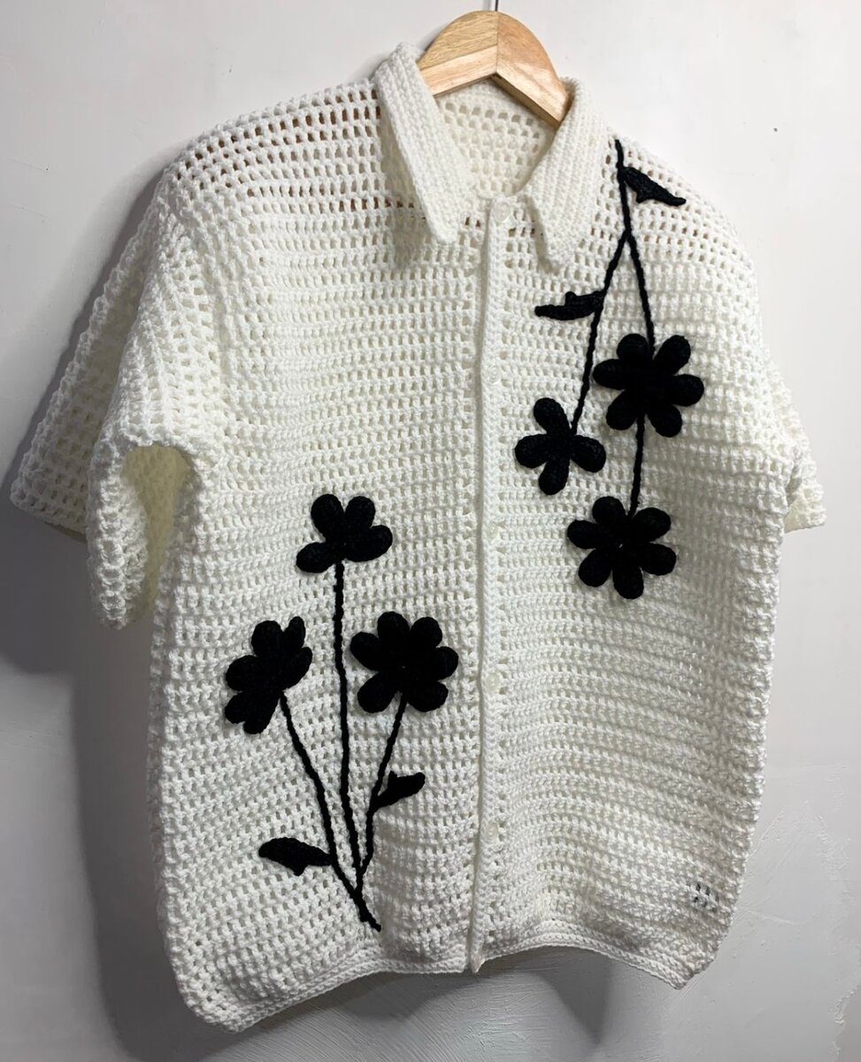 Cardigan en crochet élégant