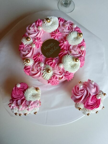 Bento cake and cupcakes