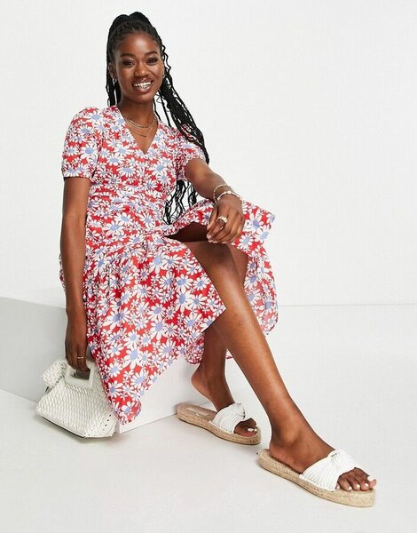 Asos floral midi dress