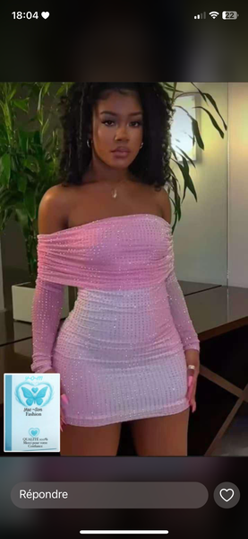 Robe moulante pailletée