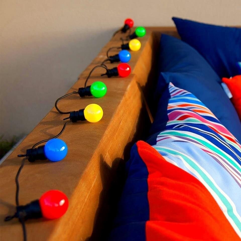 GUIRLANDE DE BOULE DE LUMIÈRE MULTICOLORE