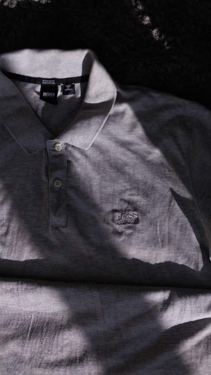 Grey hugo boss golf t shirt