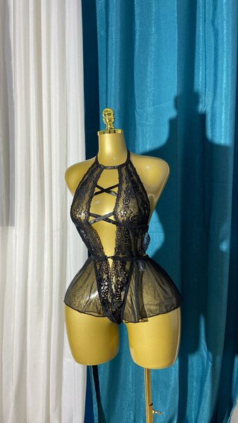 Nuisette Noire Sexy Dentelle