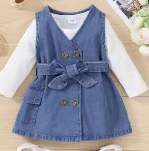 Robe en jean pour fille