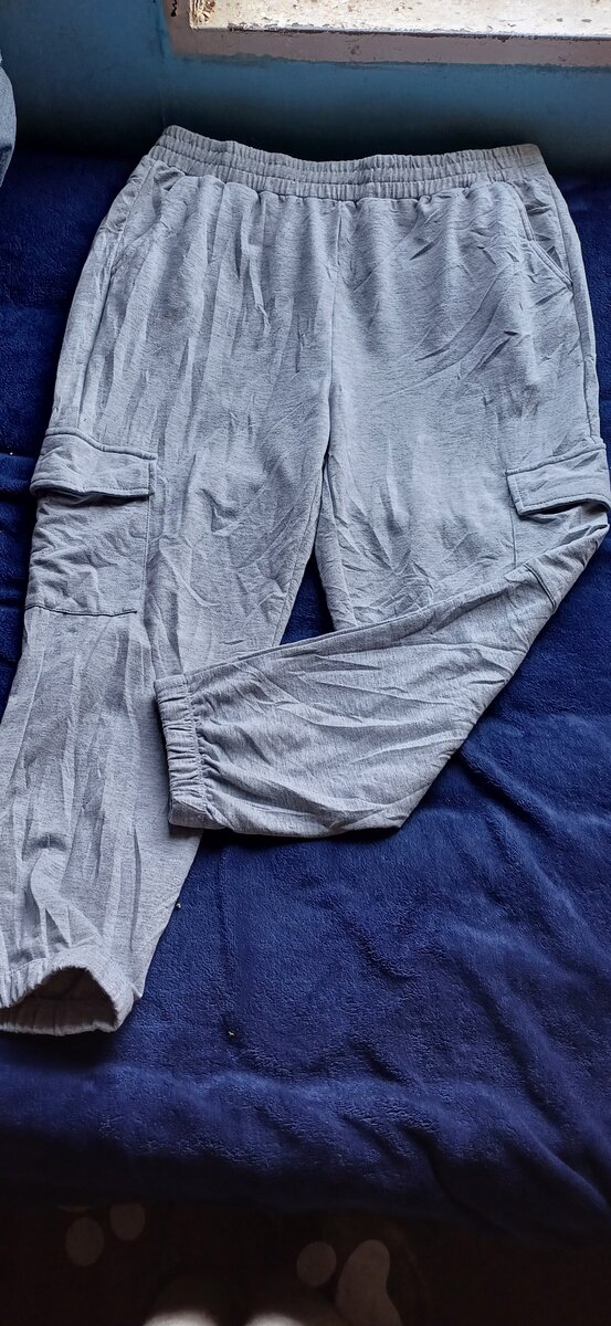 Thrift dresses and sweat pants