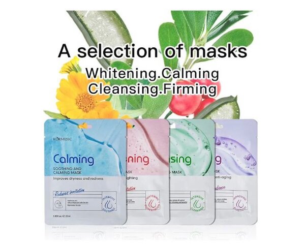 Face Mask Set of 4 (Cleansing,Whitening,Calming,Firming)