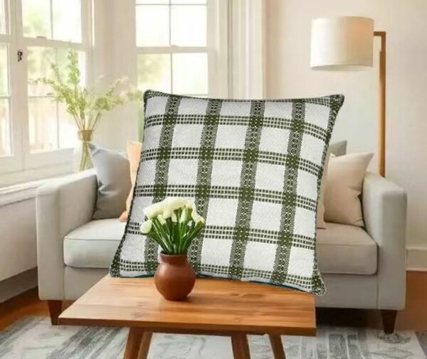 Coussin à carreaux élégant