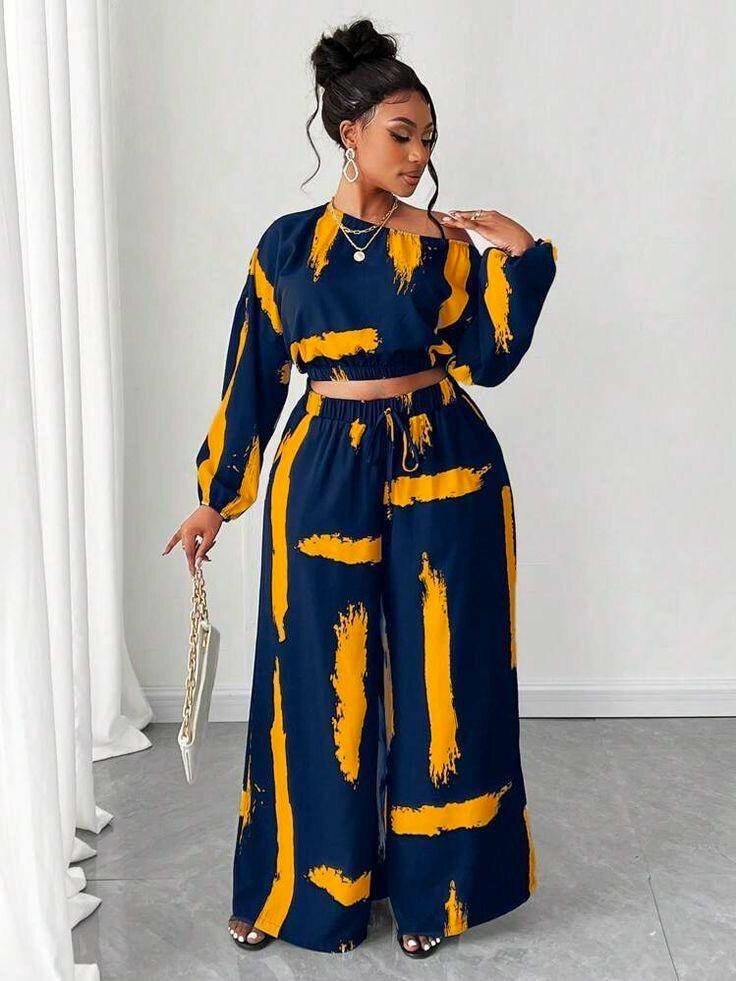 Ensemble chic à motifs pour femmes