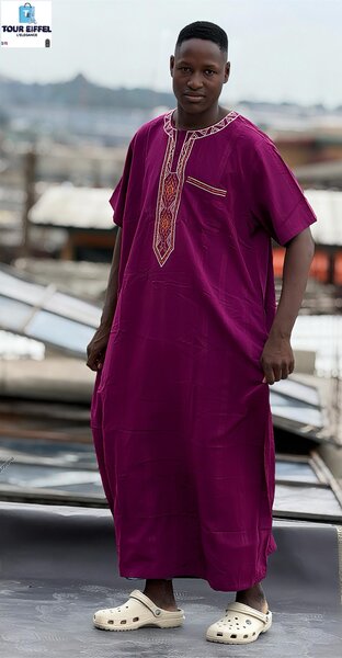 Tunique africaine brodée homme