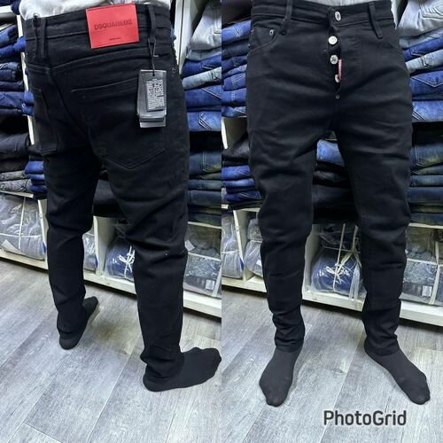 Jeans noirs slim homme